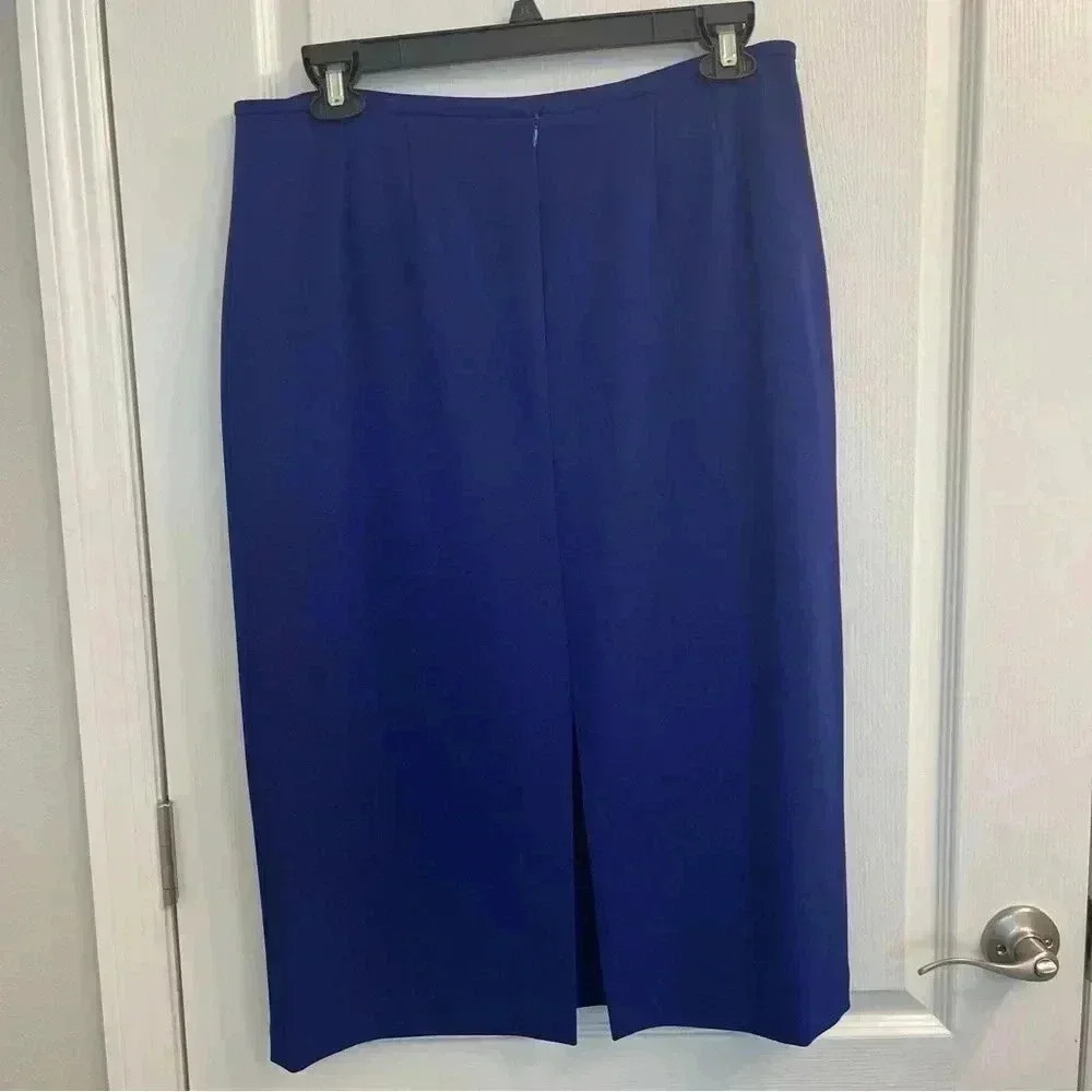 Blue Lined Skirt by Preston & York - Picture 7 of 9